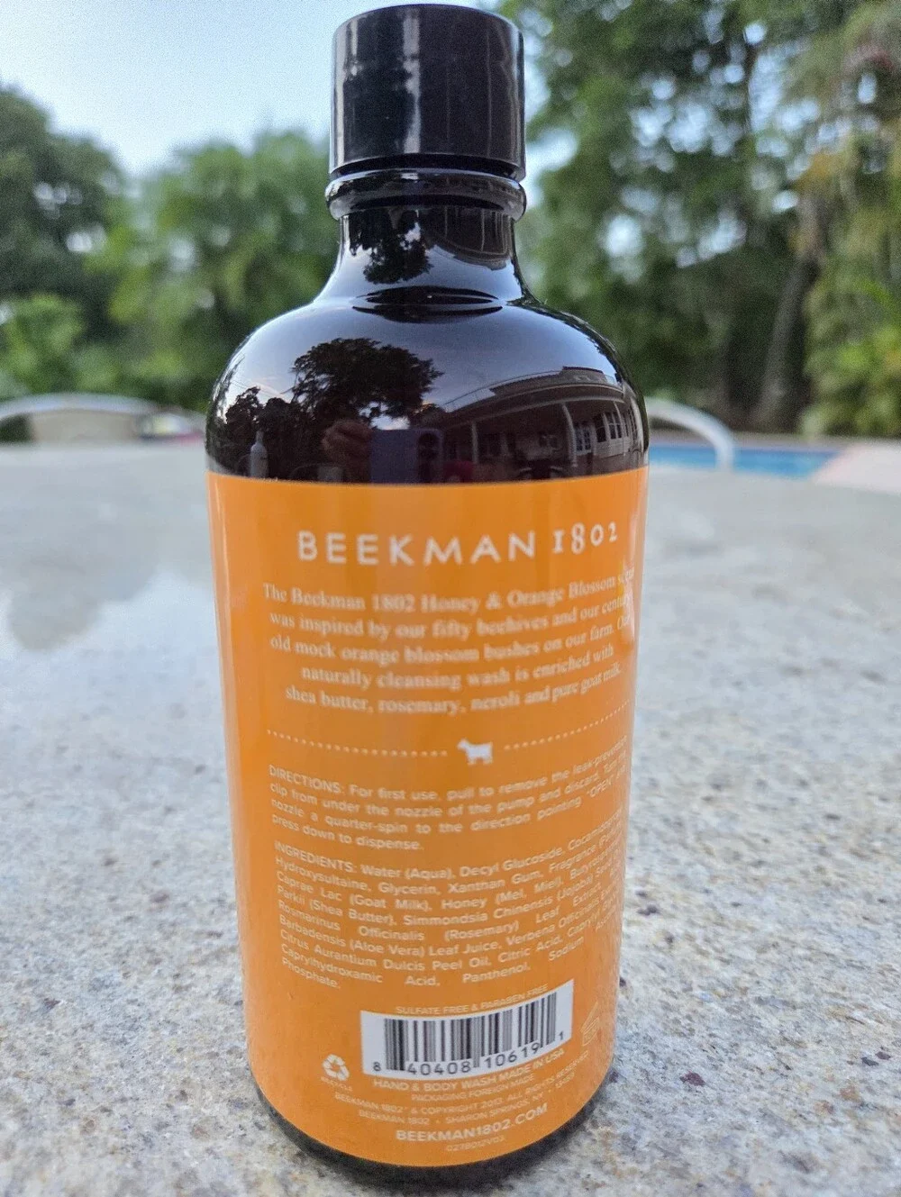 Beekman 1802 Honey & Orange Blossom bath and body duo featuring a fresh